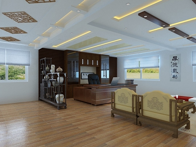 Chinese classical study decoration style